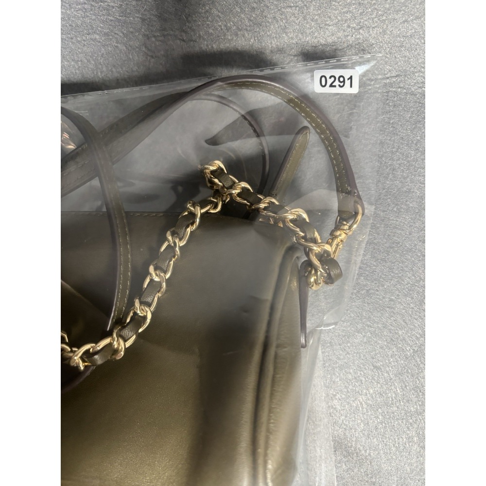 Lauren Ralph Lauren Crossbody Bag Women's One Size Olive Green Leather Chain - Picture 16 of 16